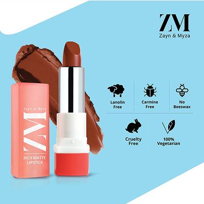 ZM Zayn & Myza Rich Matte Lipstick - Forbidden 4.2 gm - Lipsticks