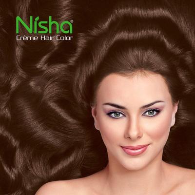 Nisha Creme Hair Color - 3.5 Chocolate Brown 60 gm - Crème