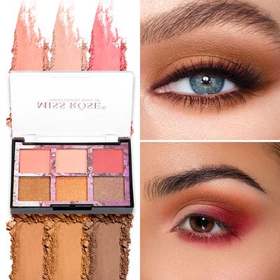 Miss Rose 6 Color Nude Matte Eyeshadow Palette 7001 - 003Z03 20 gm - Face Palettes