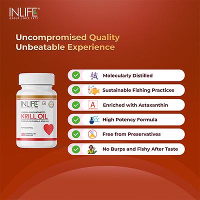 INLIFE Krill Oil Phospholipid Capsules 30's - Vital Health
