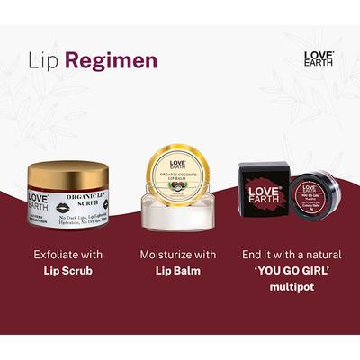 Love Earth Lip Tint & Cheek Tint Multipot - You Go Girl - Wine 8 gm (N) - Lip Stains & Tints