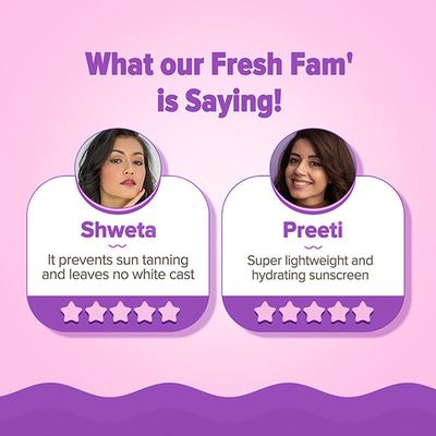 Aqualogica illuminate + Dewy Sunscreen SPF 50+ PA++++ Wild Berries & Alpha Arbutin 50 gm - Face Sunscreen