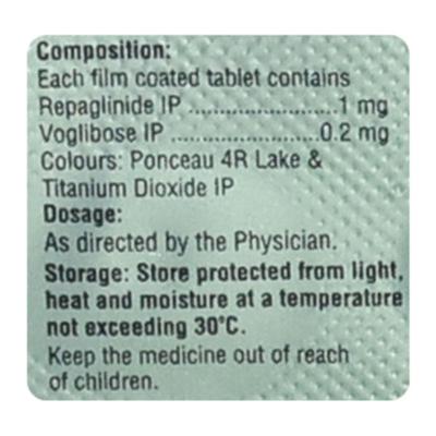 VOBIT R 1/0.2 Tablet 10's - Diabetes-Ant