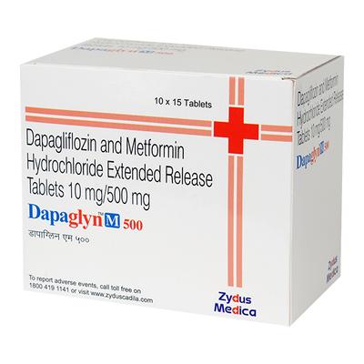 DAPAGLYN M 500 Tablet 15's - Diabetes-Ant