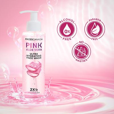 FACESCANADA Pink Aloe Vera Ultra Hydrating Face Wash 100 ml - Face Wash & Cleansers