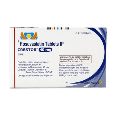 Crestor 40mg Tablet 10'S - High Cholesterol-Dys