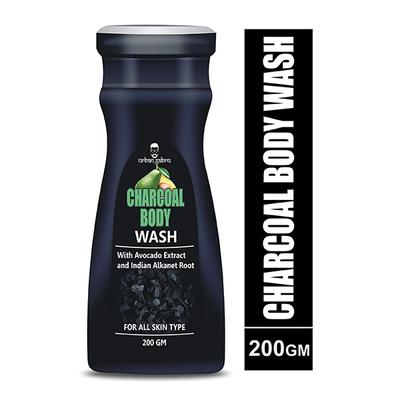 Urban Gabru Body Wash - Charcoal with Avocado Extract and Indian Alkanet Root 200 gm - Shower Gels & Body Wash
