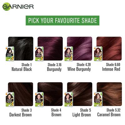 Garnier Color Naturals Creme Riche Color, Shade 6.60 Intense Red (70ml + 60gm) 1's - Crème