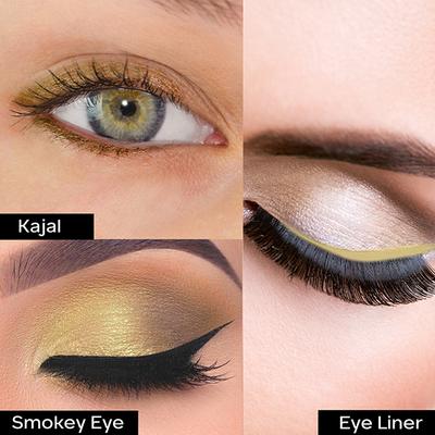 Faces Canada Ultime Pro Intense Gel Kajal With Smudger & Sharpener - Sand Beige 1.2 gm - Kajal & Kohls