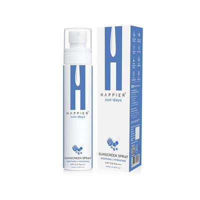 Happier Sunscreen Spray SPF 50 PA+++ Hydrating Sunscreen Spray for Face and Body Protection for All Skin Types 150 gm - Face Sunscreen