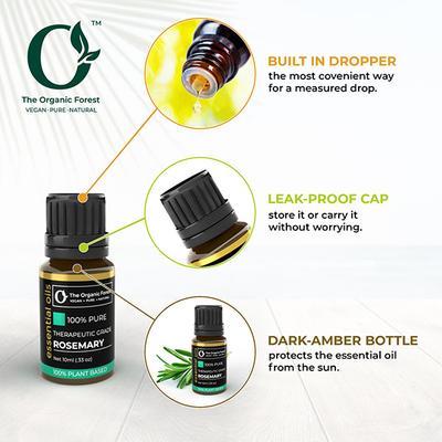 Organic Forest 100% VEGAN Rosemary Essential Oil 10 ml - Essential Oils