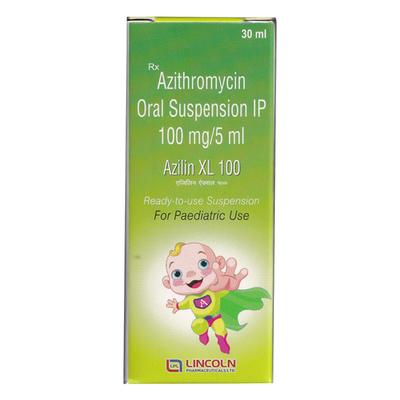 AZILIN XL 100 Oral Suspension 30ml - Bacterial Infections-Mac