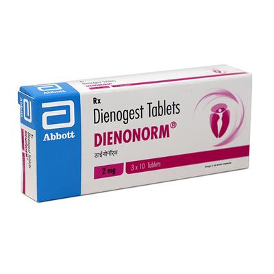 DIENONORM 2mg Tablet 10's - Uterus Conditions-Dut