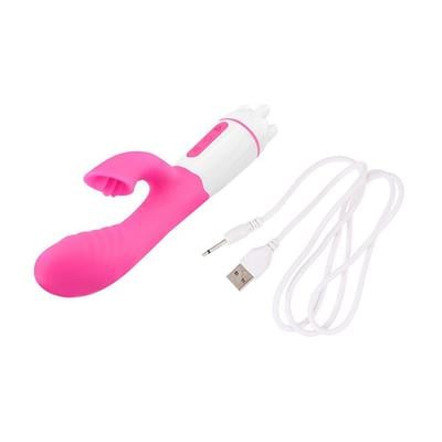 Gizmoswala Happy Bunny Rabbit Vibrator Massager - Pink - Massagers And Vibrators