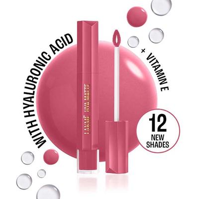 Lakme 9to5 Hya Matte, Werk Rose, Hydrating Liquid Lipstick with Hyaluronic Acid 5.3 ml - Liquid Lipsticks