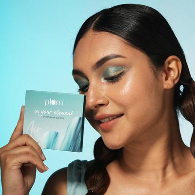 Plum In Your Element Eyeshadow Palette Super Pigmented 6-In-1 Palette, 04 Air 10 gm - Eye Shadow Palettes