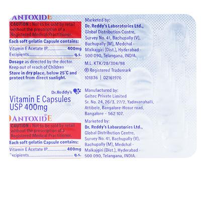 ANTOXID E Softgel Capsule 15's - Supplements-Vam