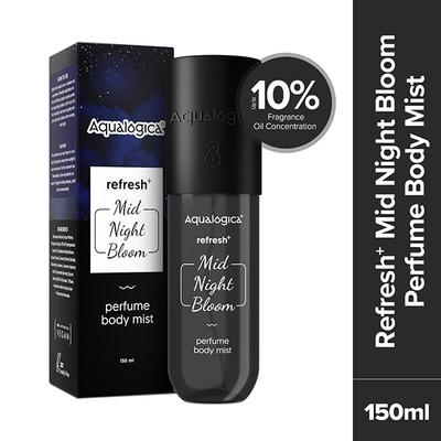 Aqualogica Refresh+ Perfume Body Mist - Mid Night Bloom 150 ml - Body Mist/Spray