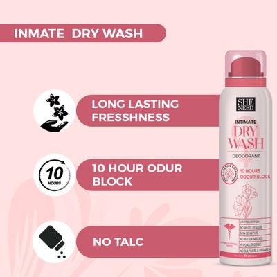 Sheneed Intimate Dry Wash Deodorant 100 ml - Intimate Care