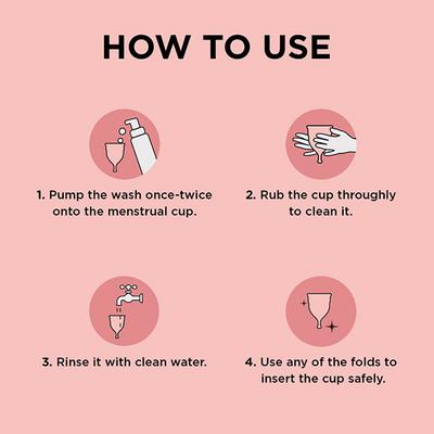 Pee Safe Natural Menstrual Cup Foam Wash 50 ml (N) - Menstrual Cups