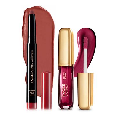 Faces Canada Lip Combo - Natural Coco + Any Day Now (1.4gm + 30ml) 1's - Lipsticks