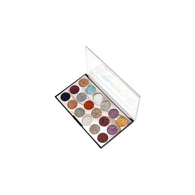 Miss Rose 18 Color Glitter Eyeshadow Palette 7001 - 83 M1 20 gm - Face Palettes