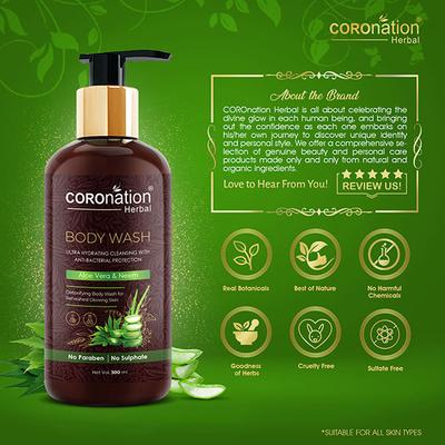 COROnation Herbal Aloe Vera and Neem Body Wash 300 ml - Shower Gels & Body Wash
