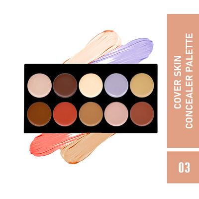 Matt Look Cover Skin Concealer Palette Full Coverage Color Correcting formula for Face Makeup - 03 18 gm - Concealer