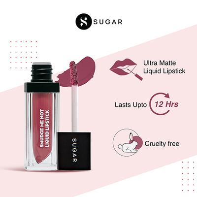 Sugar Cosmetics Smudge Me Not Liquid Lipstick - 09 Suave Mauve (Mauve) 4.5 ml - Liquid Lipsticks