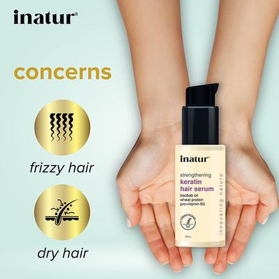 Inatur Keratin Damage Control Hair Serum 50ml - Hair Serums