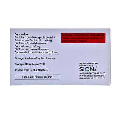 PANTOZAP D Capsule 10's - Ulcer/Reflux/Flatulence-Aaa