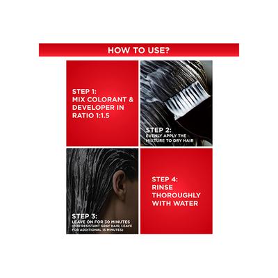 Revlon Color 'N Care Nourishing Permanent Hair Color - 1 Natural Black Sachet HAIR color cream 20g (when packed),Cream Developer 30ml (when packed) 1's - Crème