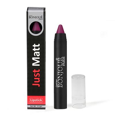 Bonjour Paris Just Matte Lip Crayon - Fuchsia 3.2 gm - Lip Crayons