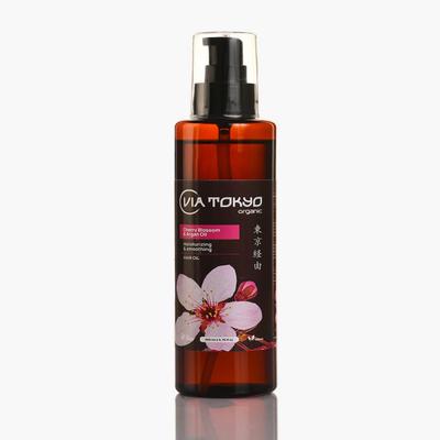 VIA TOKYO ORGANIC Cherry Blossom & Argan Hair Oil, Moisturises & Smoothes, No Sulphates, No Paraben 200 ml - Hair Oils