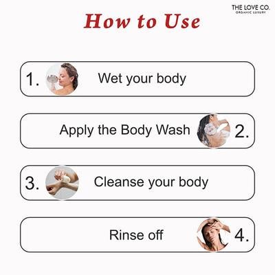 The Love Co. Luxury Oud Mukhaab Body Wash for Women - Shower Gel for Men - All Skin Types 250 ml - Shower Gels & Body Wash