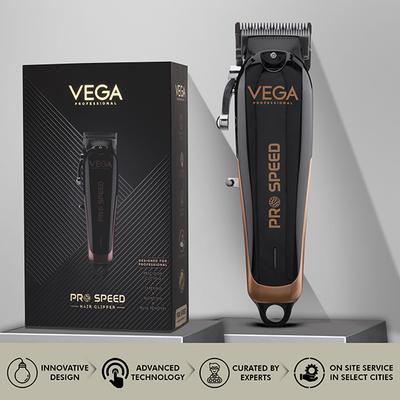 VEGA Professional Pro Speed Hair Clipper with Japanese Stainless Steel Blades, (VPPHC-07) 1's - Trimmers
