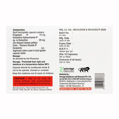 PREGATRON D Capsule 10's - Neuropathic Pain-Dru