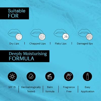 Deconstruct Hyaluronic Acid Lip Balm for Dry and Chapped lips - 0.2% Hyaluronic Acid 4 gm - Lip Balms