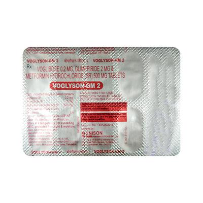 Voglyson GM 2mg Tablet 10'S - Diabetes-Ant