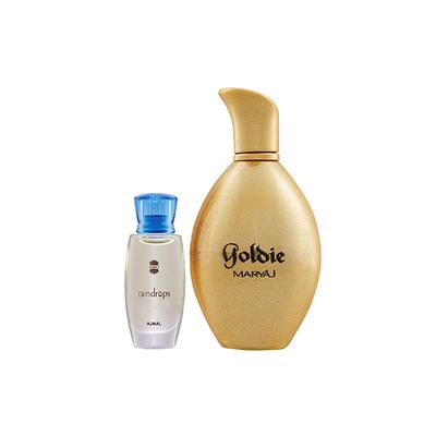Ajmal Raindrops Concentrated Perfume Oil Floral Chypre And Maryaj Goldie EDP Fruity Floral Perfume 110 ml - Perfumes (Edt/Edp)