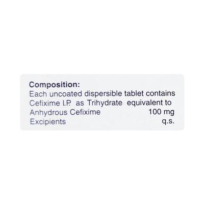Milixim DT 100mg Tablet 10'S - Bacterial Infections-Cep