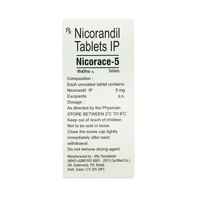 NICORACE 5 Tablet 20's - Angina
