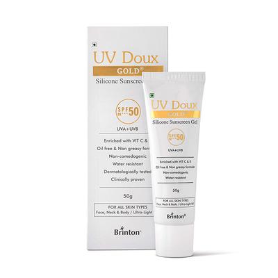 UV Doux Gold SPF PA +++ 50 Silicone Sunscreen Gel 50gm - Body Sunscreen