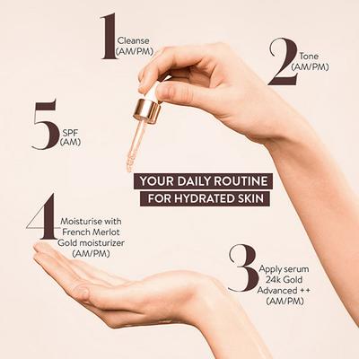 Belora Paris Serum 24k Gold Advanced ++ (Serum 24 Carats Avance) 30 ml - Face Gels