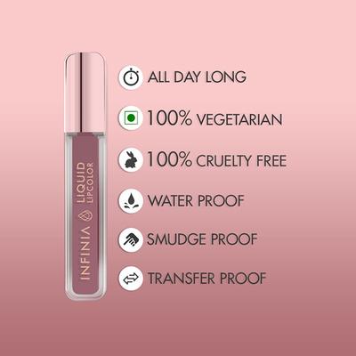 Infinia Liquid Lip Color Liquid Lipstick M 95 Long Lasting and Waterproof 5 ml - Liquid Lipsticks