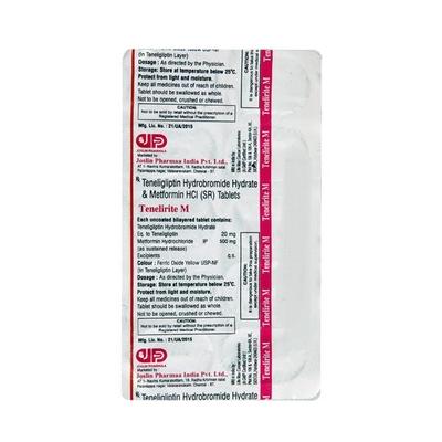 Tenelirite M Tablet 10'S - Diabetes-Ant