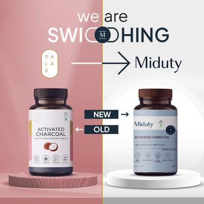 Miduty Activated Charcoal Capsule 60's - Vital Health