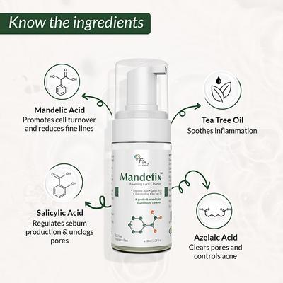 Fixderma Mandefix Foaming Face Cleanser 100ml - Face Wash & Cleansers