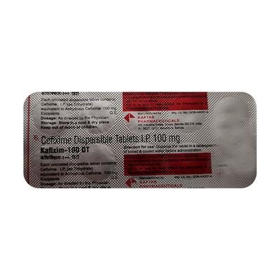 KAFIXIM 100 DT Tablet 10's - Bacterial Infections-Cep