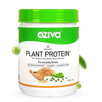 OZiva Organic Plant Protein Powder 1000 gm - Protein Drink